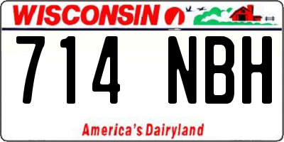WI license plate 714NBH