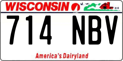 WI license plate 714NBV