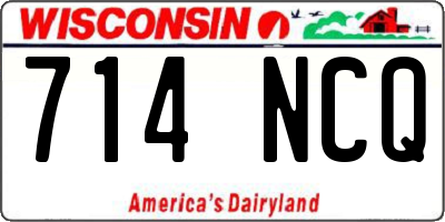 WI license plate 714NCQ
