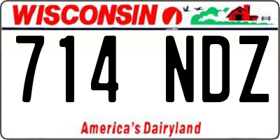 WI license plate 714NDZ
