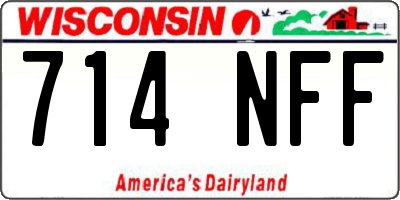 WI license plate 714NFF
