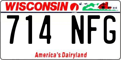 WI license plate 714NFG