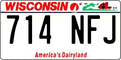 WI license plate 714NFJ
