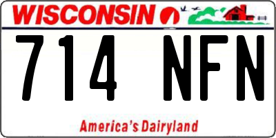 WI license plate 714NFN