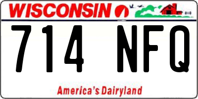 WI license plate 714NFQ