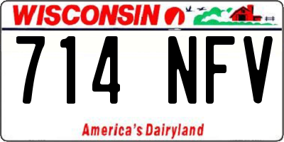 WI license plate 714NFV