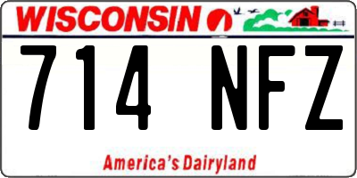 WI license plate 714NFZ