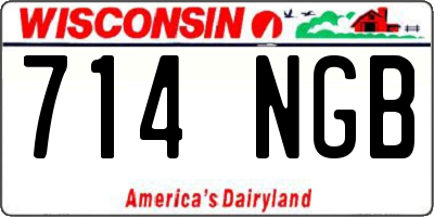 WI license plate 714NGB