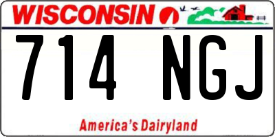 WI license plate 714NGJ