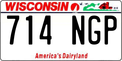 WI license plate 714NGP