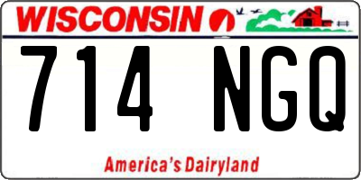 WI license plate 714NGQ