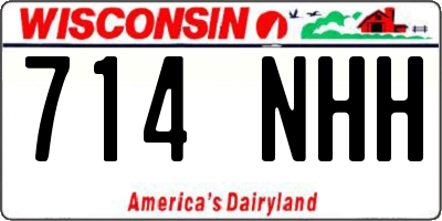 WI license plate 714NHH