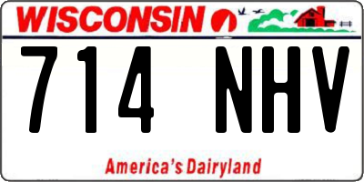 WI license plate 714NHV
