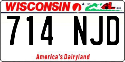 WI license plate 714NJD
