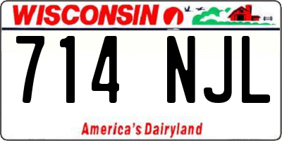 WI license plate 714NJL