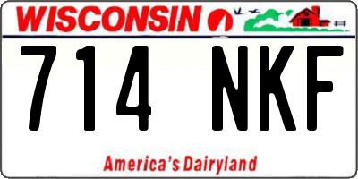 WI license plate 714NKF
