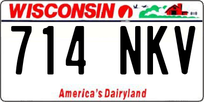 WI license plate 714NKV