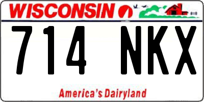 WI license plate 714NKX