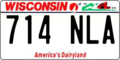 WI license plate 714NLA
