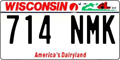 WI license plate 714NMK