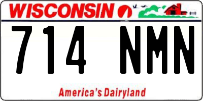WI license plate 714NMN