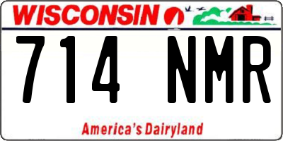 WI license plate 714NMR