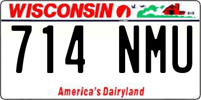 WI license plate 714NMU