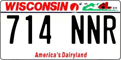 WI license plate 714NNR