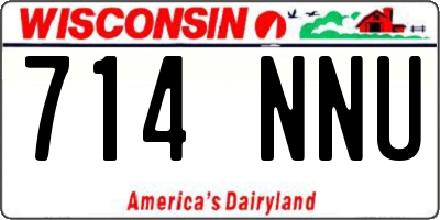 WI license plate 714NNU