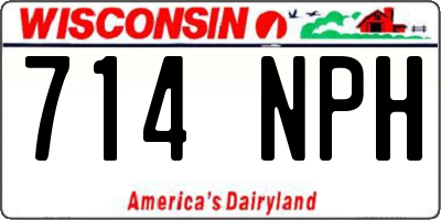 WI license plate 714NPH