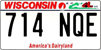 WI license plate 714NQE