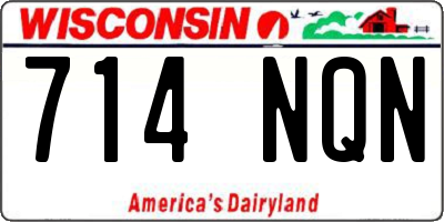 WI license plate 714NQN