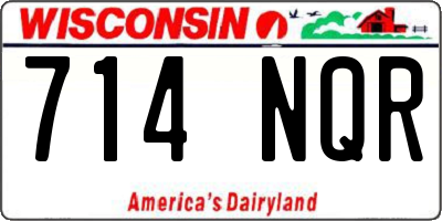 WI license plate 714NQR