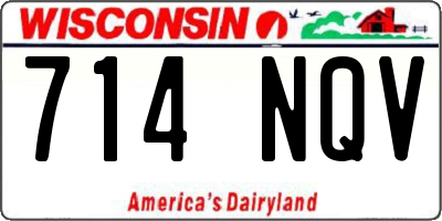 WI license plate 714NQV