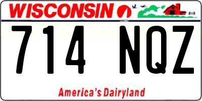 WI license plate 714NQZ