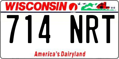 WI license plate 714NRT
