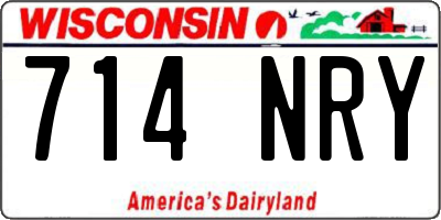 WI license plate 714NRY