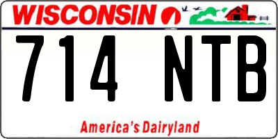 WI license plate 714NTB