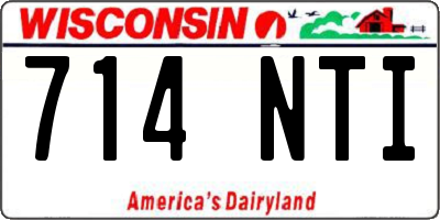 WI license plate 714NTI
