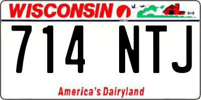 WI license plate 714NTJ