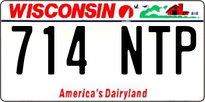 WI license plate 714NTP