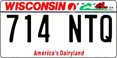WI license plate 714NTQ