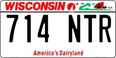 WI license plate 714NTR