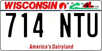 WI license plate 714NTU