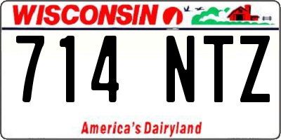 WI license plate 714NTZ