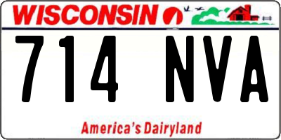 WI license plate 714NVA