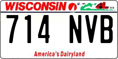 WI license plate 714NVB