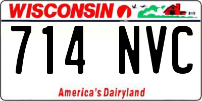 WI license plate 714NVC