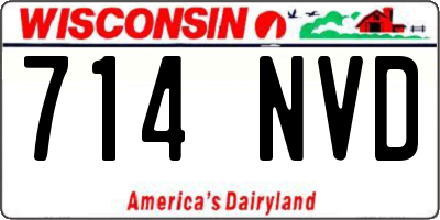 WI license plate 714NVD