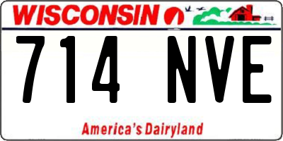 WI license plate 714NVE